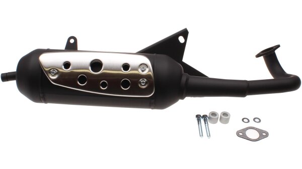 TECNIGAS Schalldämpfer "Silent Pro" Stahl - Hochwe schwarz/chrom