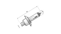 Scheinwerferlampe H4 Halogen, Sockel P43t SPAHN...