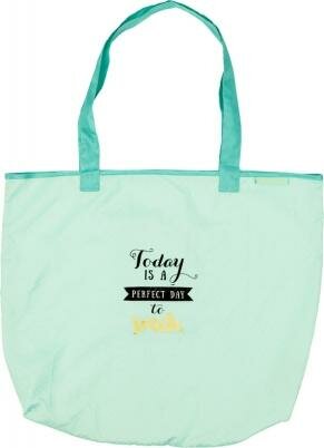 Faltshopper "Today is a perfect day to smile" Viel Glück