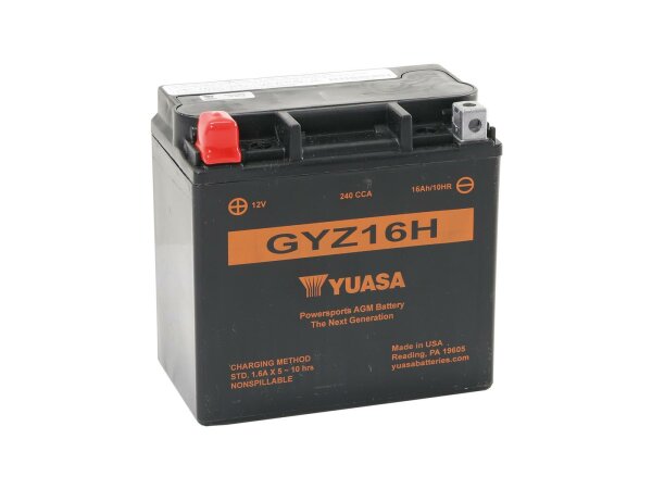 Batterie "GYZ16H", Yuasa, AGM, versiegelt, st