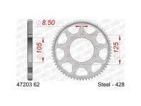 AFAM Kettenrad "47203" 428, Stahl, silber 62...