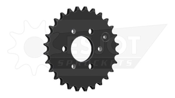 ESJOT Kettenrad "15055" 428, Stahl, schwarz 28 Zähne