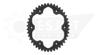 ESJOT Kettenrad "29041" 525, Stahl, schwarz 42...