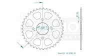 ESJOT Kettenrad "32032" 520, Stahl, schwarz 42...