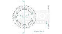 ESJOT Kettenrad "32043" 520, Stahl, schwarz 50...