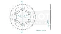 ESJOT Kettenrad "32072" 520, Stahl, schwarz 37...