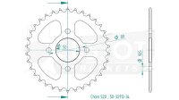 ESJOT Kettenrad "32113" 520, Stahl, schwarz 38...