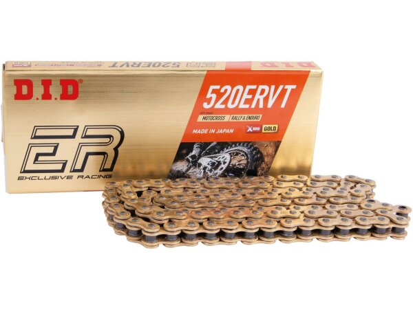 DID Kette "520ERVT G&G" 5/8 x 1/4, Exclusiv Ra 120 Glieder, C