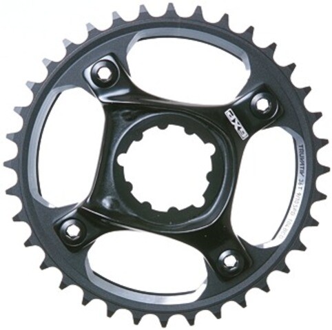 Kettenblatt Truvat.X0 DH GXP-Spider 10-f schwarz, 36 Zähne