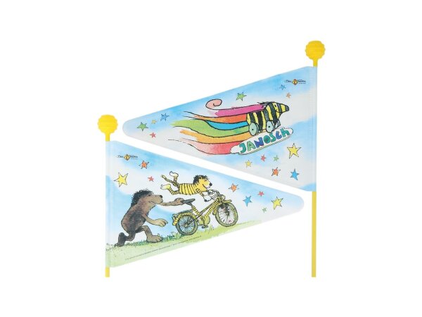 BIKE FASHION Sicherheitswimpel Damit Ihr Kind im S "Janosch Tiger