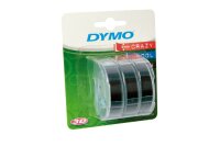 DYMO Prägeband schwarz 3er Pack