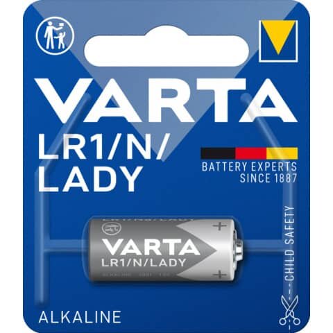 Varta Batterie 04001101401 Lady LR1 1,5V 880mAh Alkali-Mangan