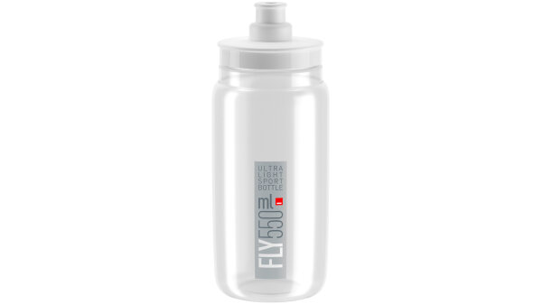 trinkflasche elite fly 550ml, klar/grau