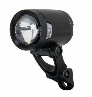 Frontscheinwerfer Herrmans H-Black Pro D Dynamo, schwarz, on/off Standlicht
