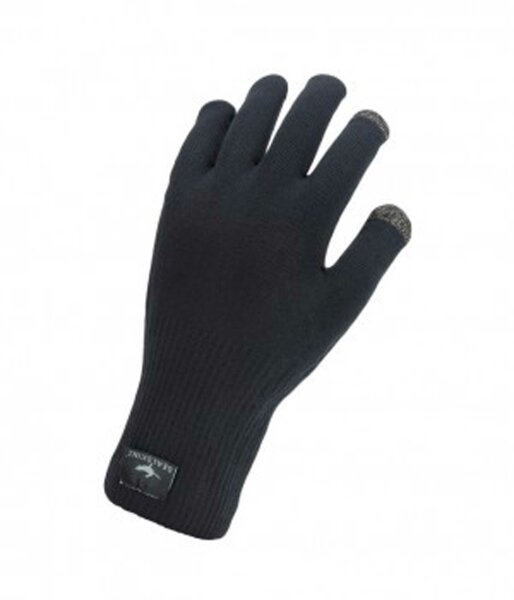 handschuhe sealskinz ultra grip knitted gr.m (9) schwarz