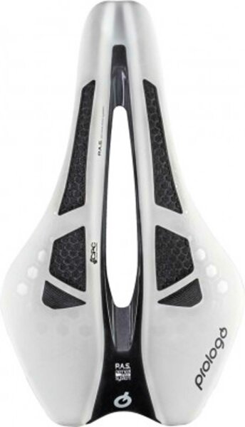 sattel prologo dimension tri 143 nack weiß/silber unisex 245x143mm ca.181g