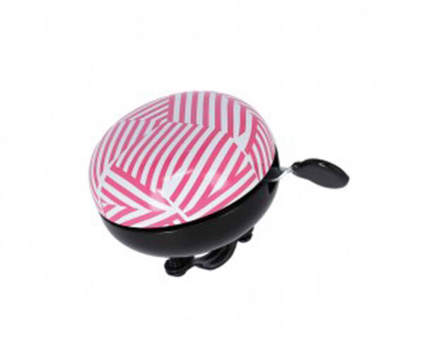 xlc fahrradglocke mingun dd-m09stripes ø83mm berry/weiß