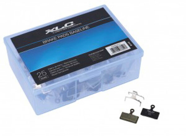 xlc scheibenbremsbeläge shimano br-m985werkstattbox, mit 25 set, baseline