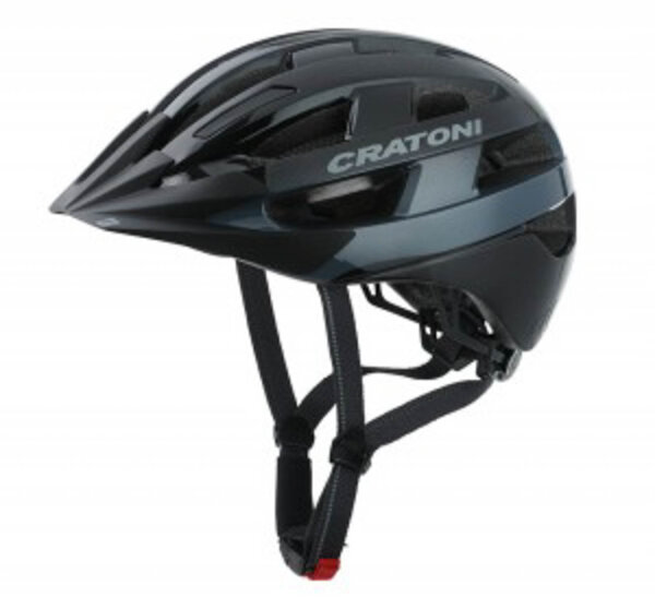 fahrradhelm cratoni velo-x (city) gr. m/l (56-60cm) schwarz glanz