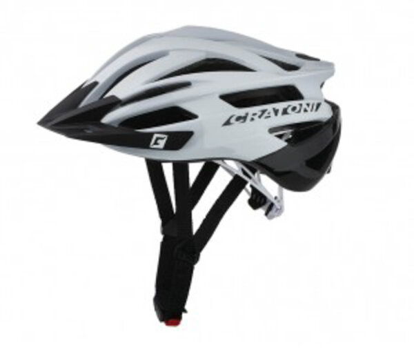 fahrradhelm cratoni agravic (mtb) gr. l/xl (58-62cm) weiß/schwarz glanz