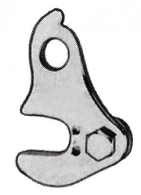 Halter für Schaltwerk Stahl gerade