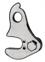 Halter für Schaltwerk Stahl gerade