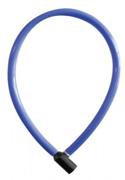 zahlen-kabelschloss trelock 60cm, ø 6mm ks 106/60/6,blau,ohne halter