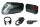 led-akku-leuchten set trelock i-go power ls 460/720 schwarz mit halter, 40 lux