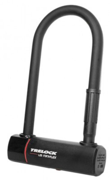 b&uuml;gelschloss trelock mit halter zb 401 u5 mini flex, schwarz, 83-178mm, &oslash;15mm