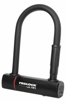 bügelschloss trelock mit halter zb 401 u4 mini, schwarz, 83-152mm, ø14mm