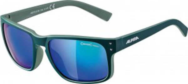 Sonnenbrille Alpina Kosmic Rahmen seam.matt/grün Glas grün versp.S3