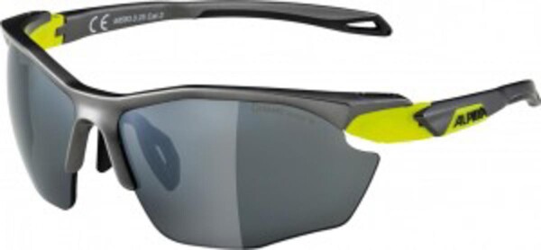 Sonnenbrille Alpina Twist Five HR CM+ Rahmen zinn/gelb Glas Ceramic sw versp.