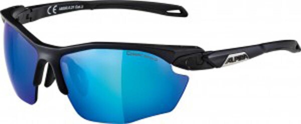 Sonnenbrille Alpina Twist Five HR CM+ Rahmen schwarz Glas Ceramic blau versp.