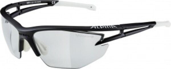 Sonnenbrille Alpina Eye-5 HR VL+ schwarz matt/weiß  Glas Vario sw fogst
