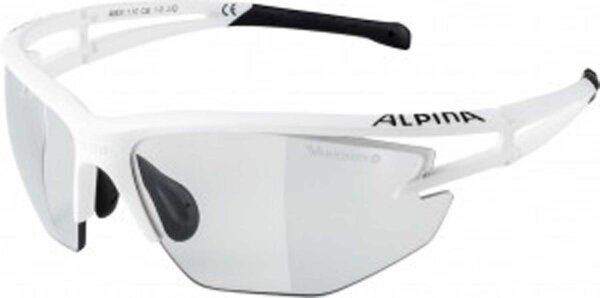 Sonnenbrille Alpina Eye-5 HR VL+ weiß matt/schwarz  Glas Vario sw fogst