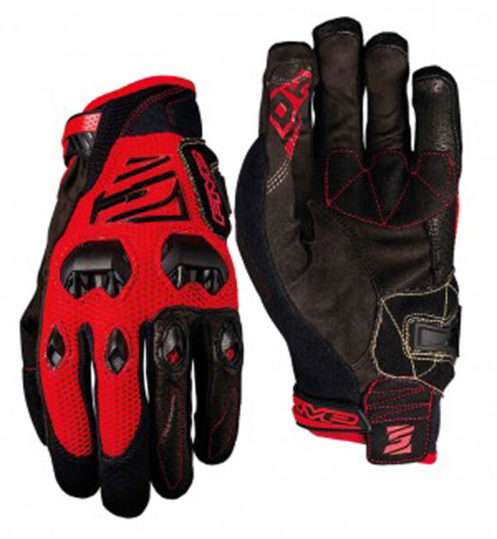 handschuh five gloves downhill herren, gr. xl / 11, rot