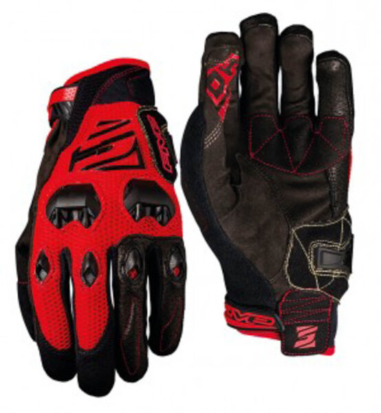 handschuh five gloves downhill herren, gr. s / 8, rot