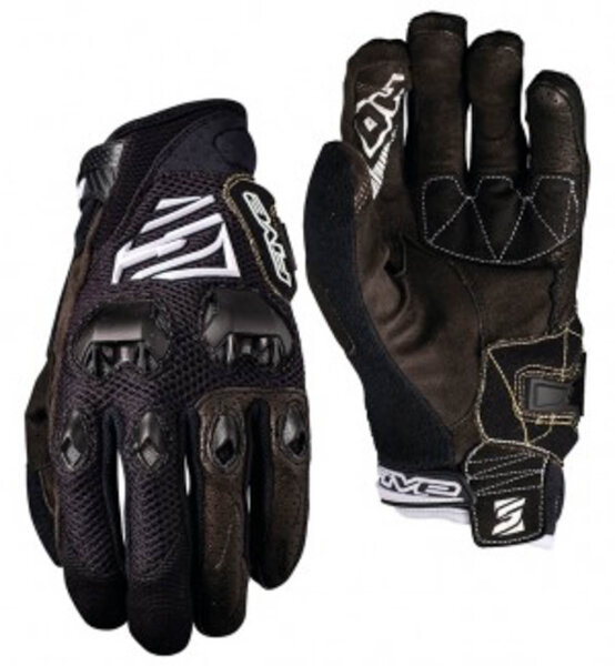 handschuh five gloves downhill herren, gr. s / 8, schwarz