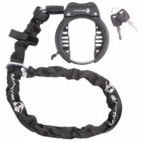 rahmenschloss m-wave ringchain xl schwarz, mit kette (5,5...