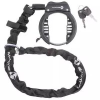 rahmenschloss m-wave ringchain xl schwarz, mit kette (5,5...