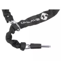 rahmenschloss m-wave ringchain xl schwarz, mit kette (5,5 x 5,5 x 1.000mm)