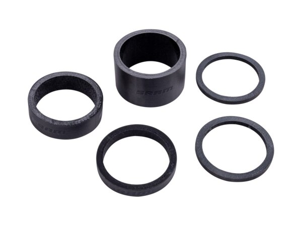 SRAM Spacer-Set SB-verpackt, aus Carbon für 1 1/8", Set zu f