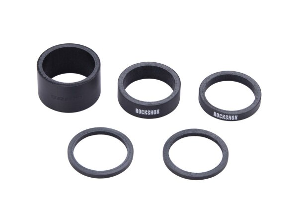 ROCKSHOX Spacer-Set SB-verpackt, aus Carbon für 1 1/8", Set 