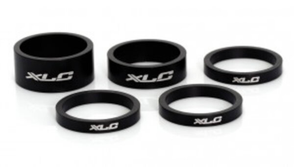 xlc a-head spacer-set as-a02 3 x 5, 1 x 10, 1 x 15, 1 1/8" matt/sz.