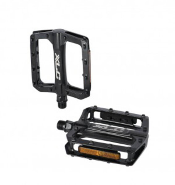xlc plattform-pedal pd-m29 schwarz mit reflektor