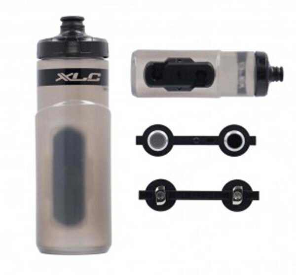 xlc mrs trinkflaschen set mr-s05 600ml,transparent,inkl fidlock adapter