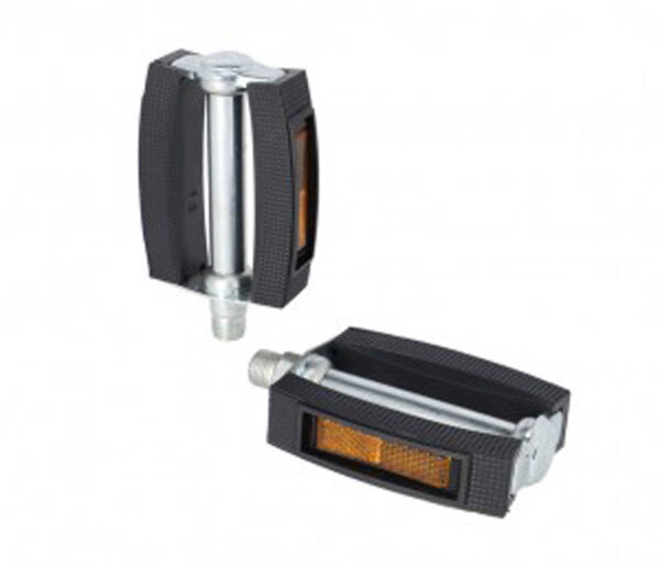 xlc universal pedal gummiblock schwarz, 9/16",reflektor