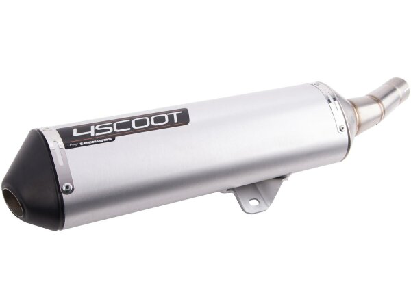 TECNIGAS Schalldämpfer "4Scoot" Mit Edelstahlkrümm Aluminium