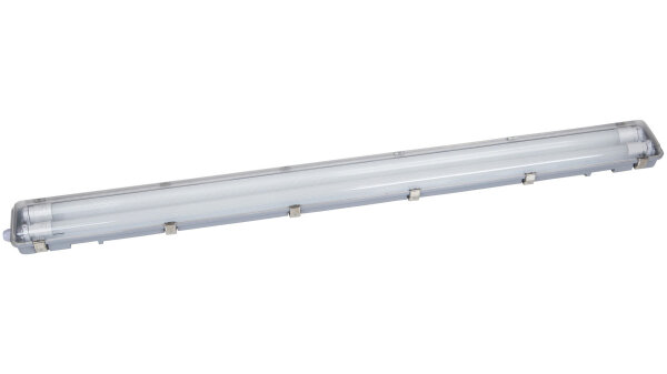 SPAHN Feuchtraumleuchte "HumiLED vari" L 2 x 9 W, 120 cm, 2 x 1800 lm, Maße Lampe: 128,5 x 11,2 x 6,3 cm