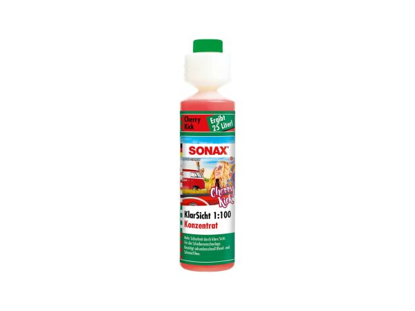 SONAX Scheibenreiniger "KlarSicht 1:100", Konzentrat, Mischu